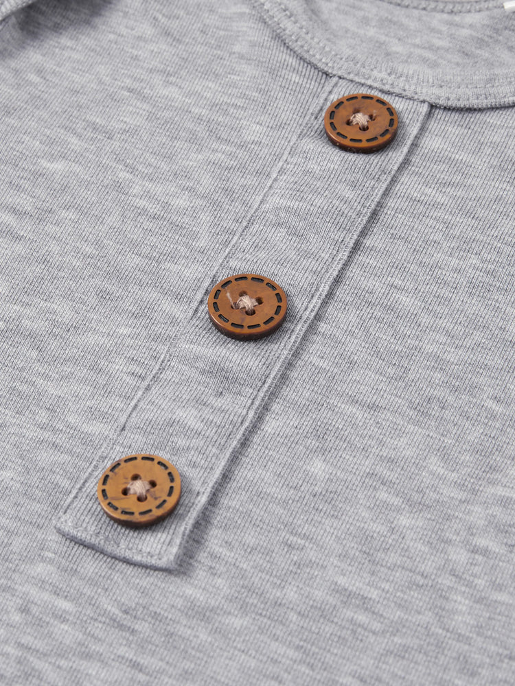 Gigoteuse bébé garçon/fille couleur unie avec bonnet gris