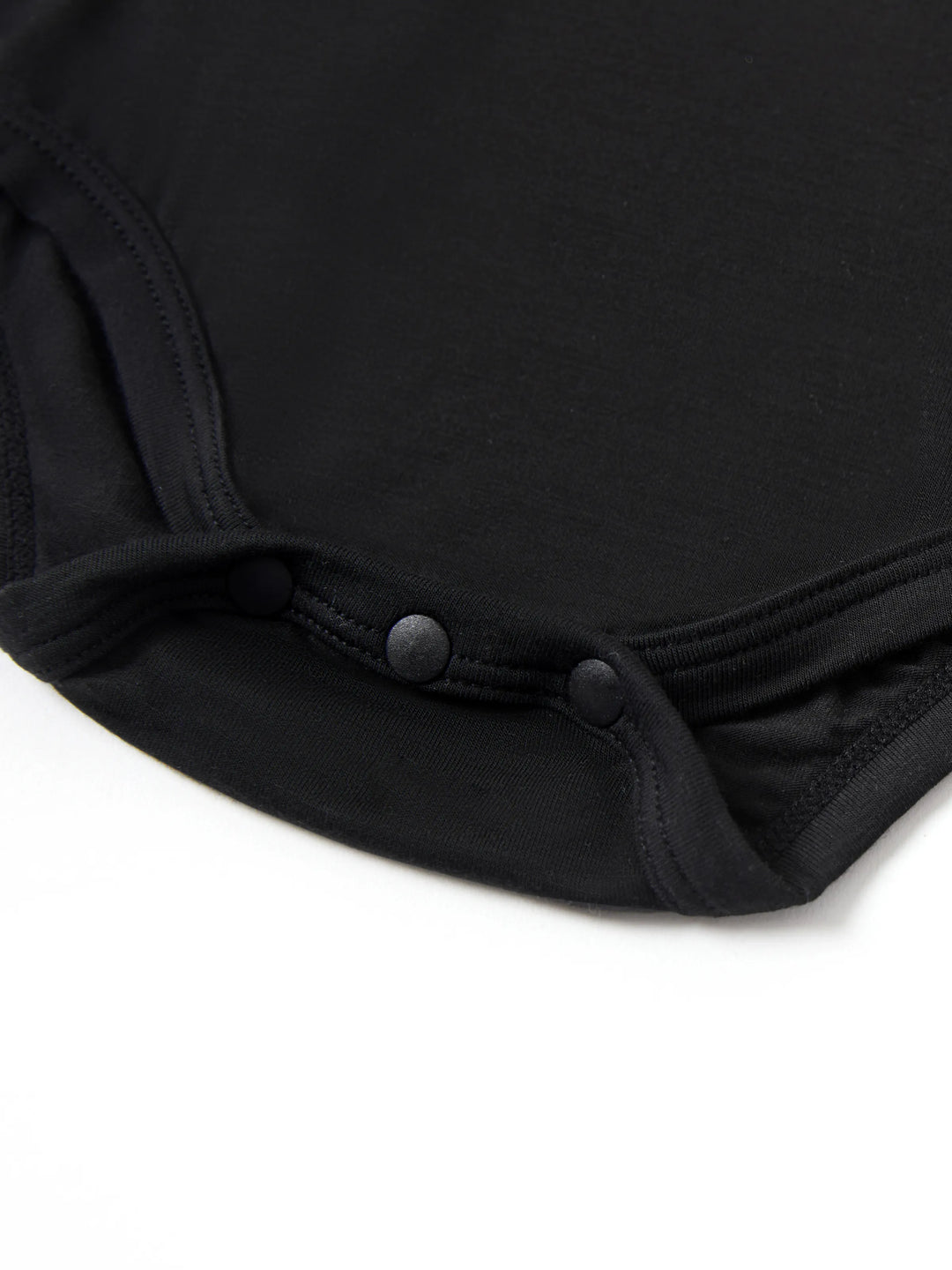 Barboteuse décontractée en bambou pour bébé garçon/fille, noire
