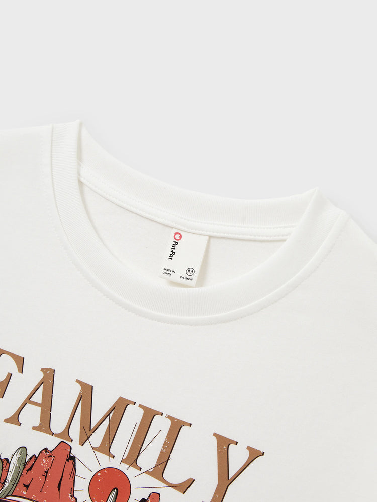 Matching Family Vacation T-Shirts Retro Truck Desert Graphic Cotton Travel Tee Summer Road Trip Outfits for Family Photos Multi-color