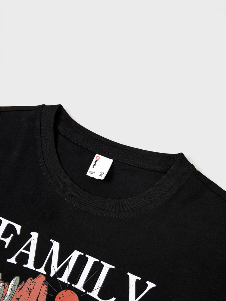 Matching Family Vacation T-Shirts Retro Truck Desert Graphic Cotton Travel Tee Summer Road Trip Outfits for Family Photos Multi-color