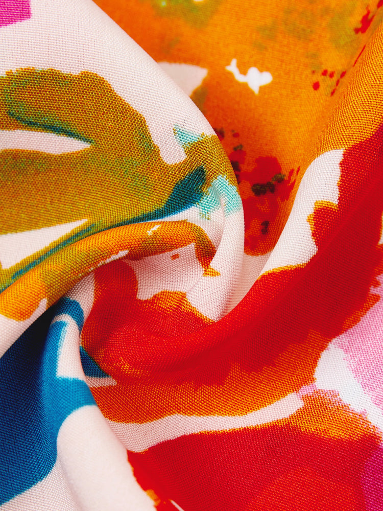 Colorful Family Matching Outfits sSleeveless Strap Top and Skirt Co-ord Set & Shirt Sets Summer Vacation Clothe for Beach, Photoshoots, Travel Hot Pink