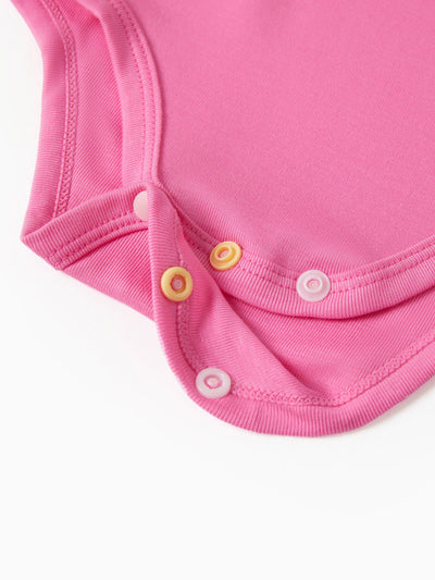 Baby Boy/Girl 3-Pack Lyocell Solid Color Romper Brick red