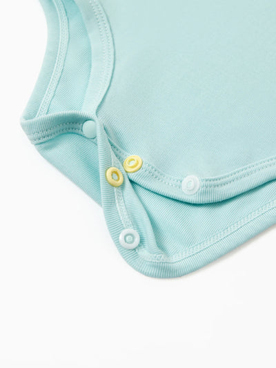 Baby Boy/Girl 3-Pack Lyocell Solid Color Romper Dark Green