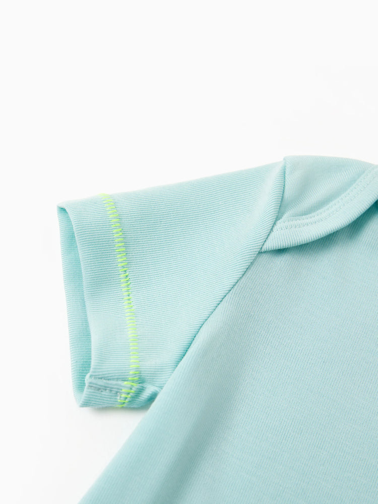 Lot de 3 barboteuses en lyocell de couleur unie pour bébé garçon/fille, vert foncé