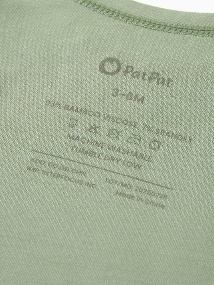 Bambus 5er-Pack Baby Jungen/Mädchen Casual Strampler hellgrün