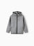 Boys Zip Up Black Hoodie Lightweight Jacket – Stretchy Air Layer Sweatshirt with Full Zipper Grey