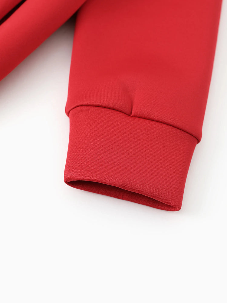 boys zip up black hoodie lightweight jacket stretchy air layer sweatshirt with full zipper red