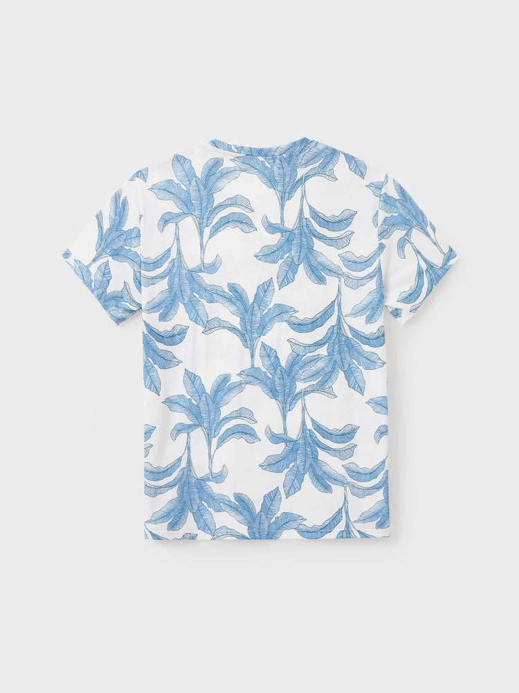 Casual Broken Flower Family Matching Suits Unisex Light Blue