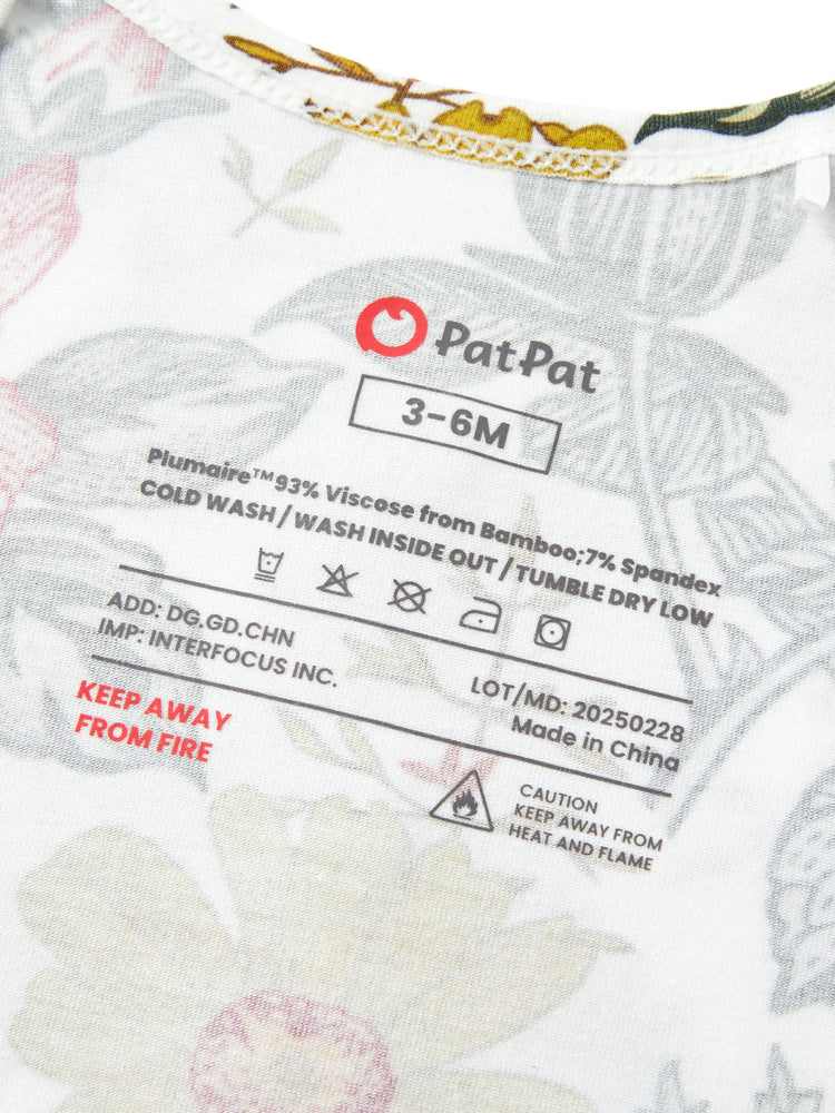 Baby / Mädchen Bambus Schlafsack mit Stirnband Farbblock