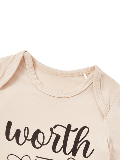 Baby / Girl Bamboo Sleeping Bag Infant Gown with Headband Apricot