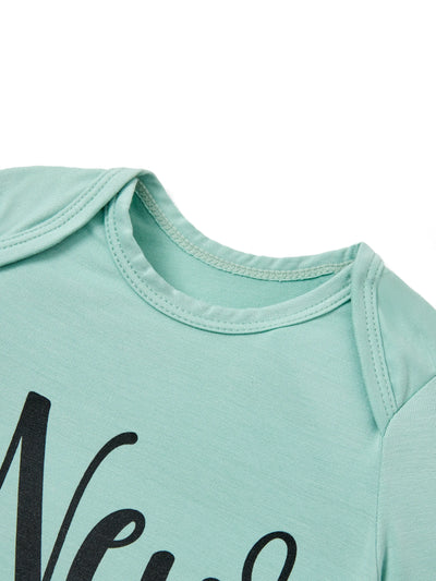 Baby / Girl Bamboo Sleeping Bag Infant Gown with Headband Light Green