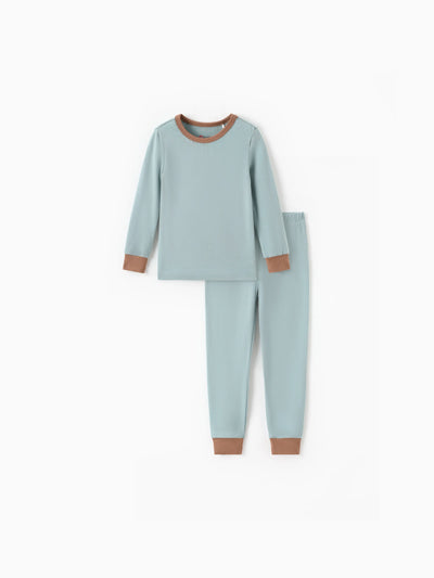 Pyjama 2 pièces en Tencel Modal pour bébé fille/garçon (coupe ajustée) vert