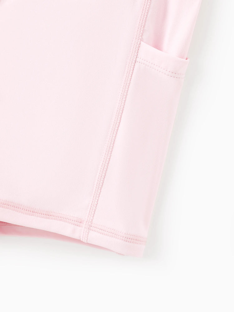 PatPat Rapidair activewear Kid Girl Tennis Dress with Headband & Bamboo Viscose Shorts with Pockets Hot Pink