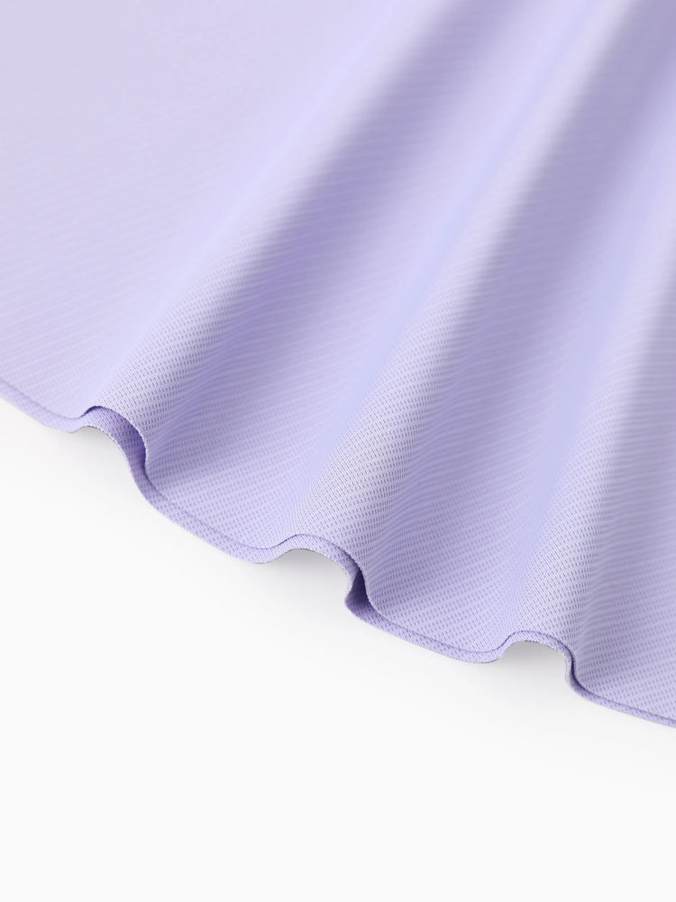 PatPat Rapidair Activewear™ Tenniskleid für Mädchen mit Stirnband und Shorts aus Bambusviskose mit Taschen helles lila