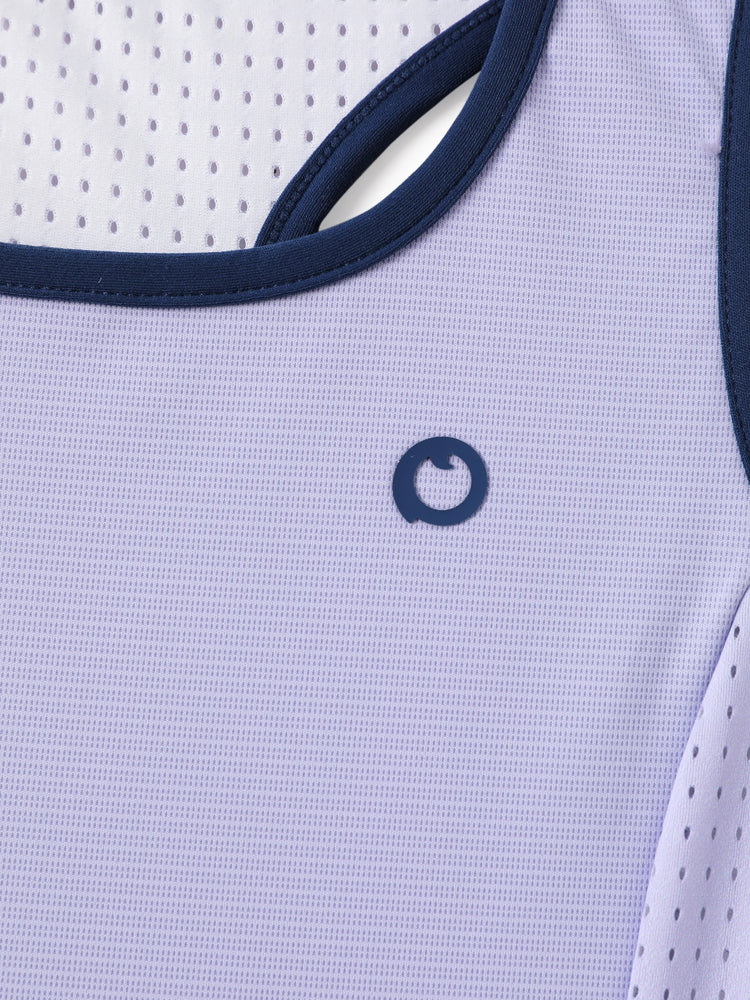 PatPat Rapidair Activewear™ Tenniskleid für Mädchen mit Stirnband und Shorts aus Bambusviskose mit Taschen helles lila