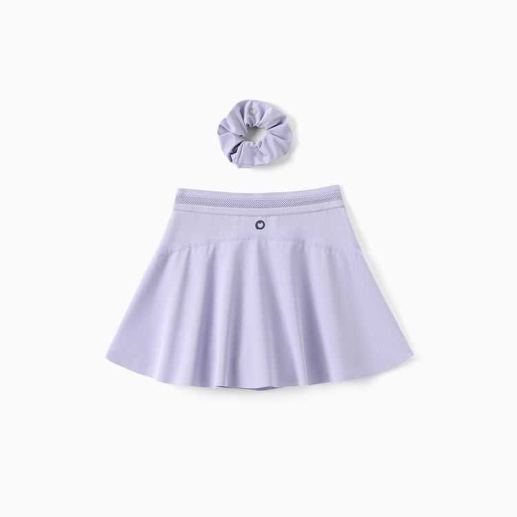 PatPat Rapidair activewear Kid Girl Athletic 2 in 1 Tennis Skort with Bamboo Viscose Shorts & Pocket Light Purple