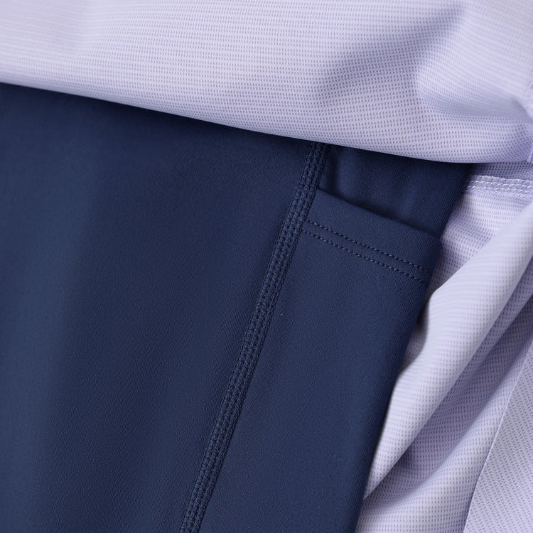 PatPat Rapidair activewear Kid Girl Athletic 2 in 1 Tennis Skort with Bamboo Viscose Shorts & Pocket Light Purple