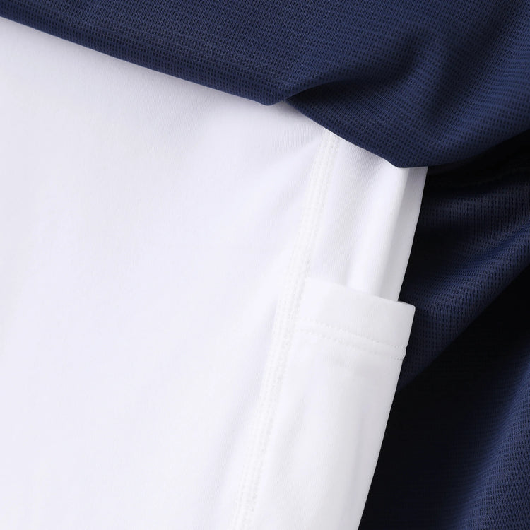 PatPat Rapidair activewear Kid Girl Athletic 2 in 1 Tennis Skort with Bamboo Viscose Shorts & Pocket Deep Blue