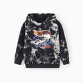 Hot Wheels Toddler/Kids Boy Tie-dyed Cotton Hoodie Sweatshirt Black