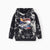Hot Wheels Toddler/Kids Boy Tie-dyed Cotton Hoodie Sweatshirt Black