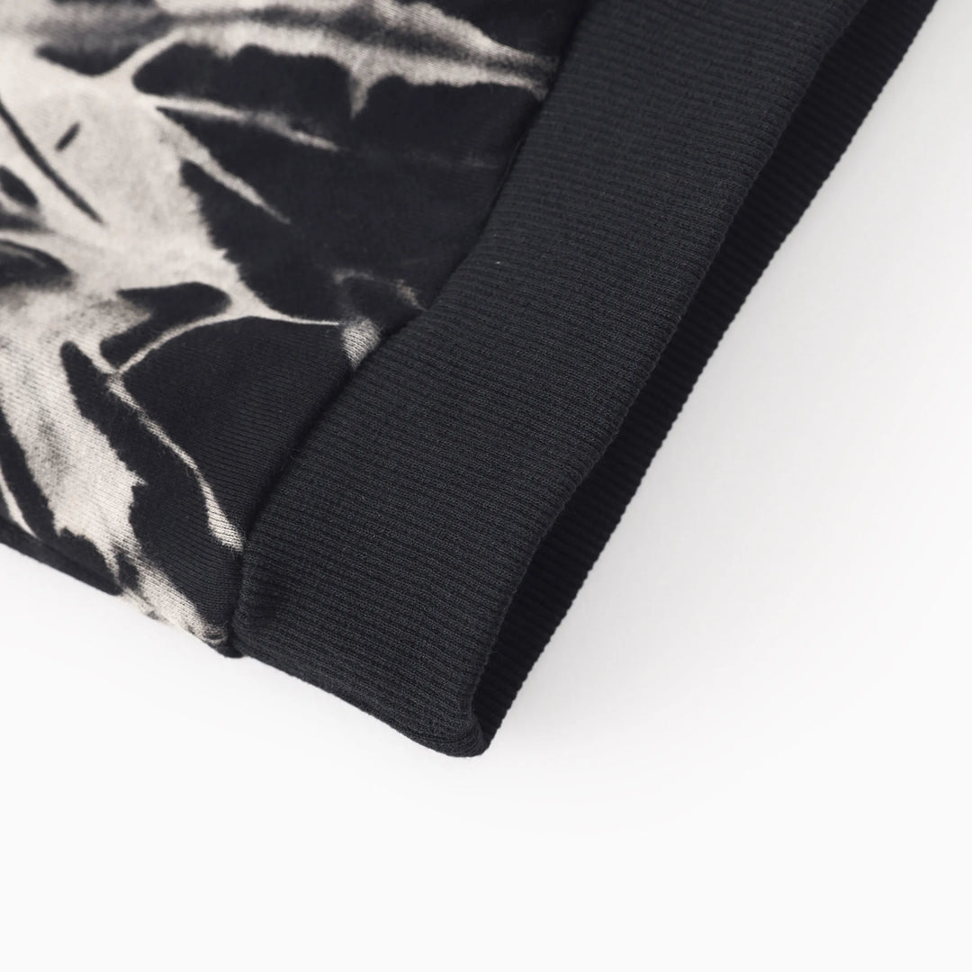 Sudadera con capucha de algodón teñido anudado para niño de Hot Wheels, color negro