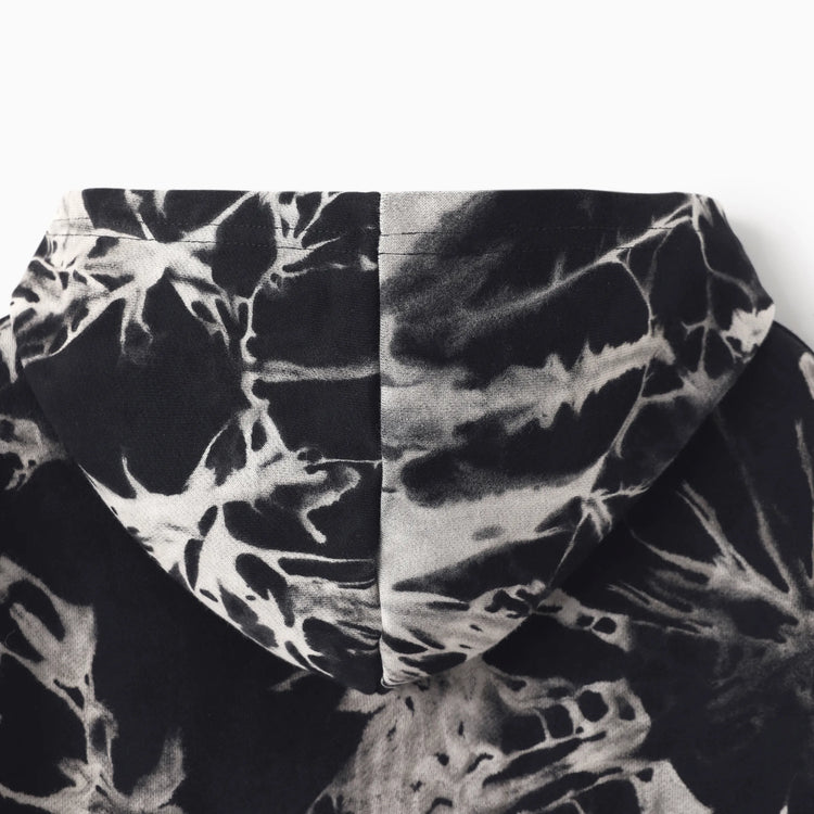 Hot Wheels Toddler/Kids Boy Tie-dyed Cotton Hoodie Sweatshirt Black