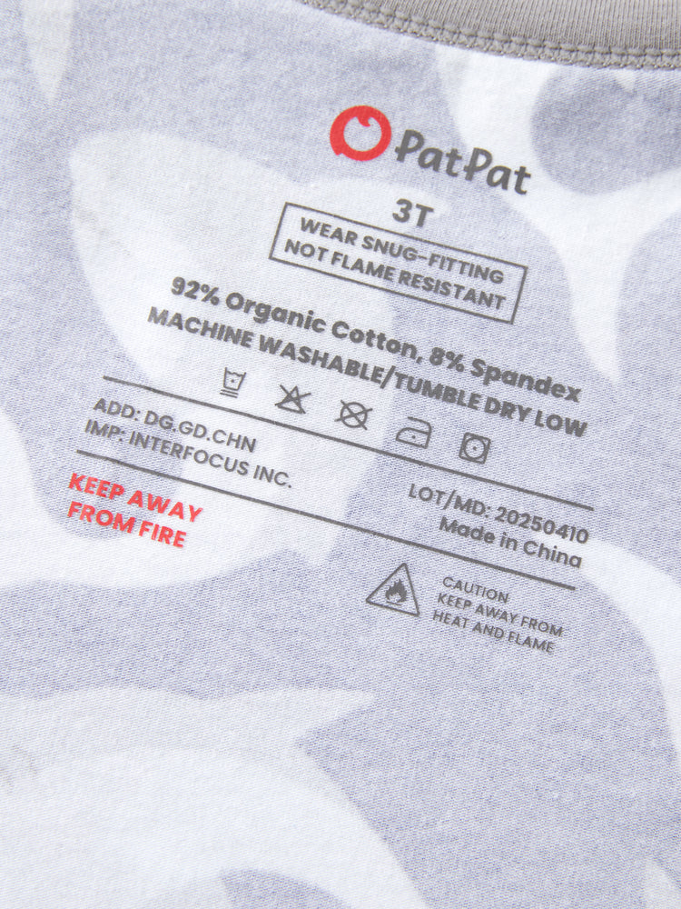 Halloween Pyjamas Set mit kindlichem Print 2-teiliger Snug Fit Bio-Baumwolle Pyjama für Kleinkind / Kinder Mädchen / Jungen tiefblau