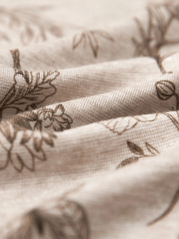 Pijama de 2 piezas para niños pequeños/niños con suave mezcla de lana y tencel lyocell (ajuste ceñido) color albaricoque