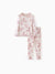Toddler / Kids Pajamas 2-piece Pajama Set with Soft Tencel Lyocell Wool Blend (Snug-Fitting ) Light Pink