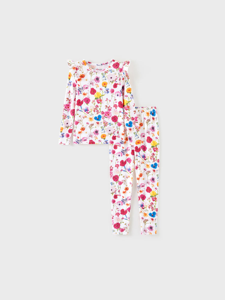 Pyjama d'Halloween pour tout-petits/enfants avec imprimé enfantin (1 pièce ajustée) Rose vif