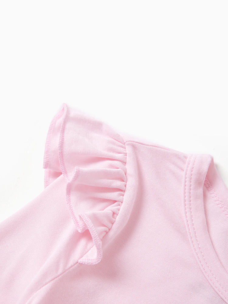 Toddler / Kids Halloween Pajamas With Childlike Print (1-Piece Snug-Fitting ) Pink