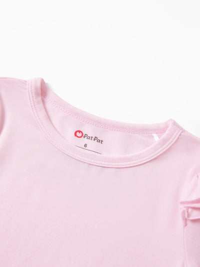 Kleinkind / Kinder Halloween Pyjama mit kindlichem Print (1-teilig eng anliegend) rosa