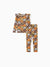 Toddler / Kids Halloween Pajamas With Childlike Print (1-Piece Snug-Fitting ) Brown