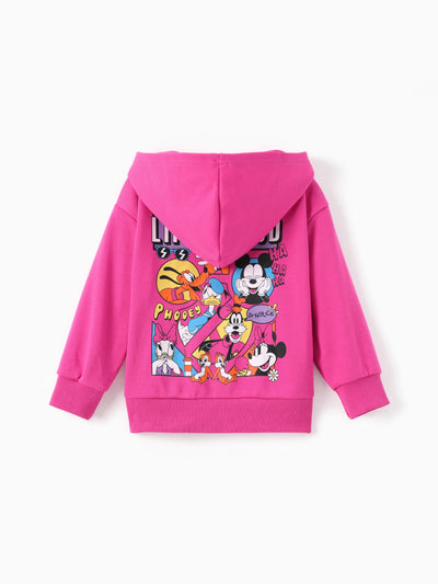 Veste à capuche motif graffiti Disney Mickey et ses amis pour fille Minnie, 1 pièce, Roseo