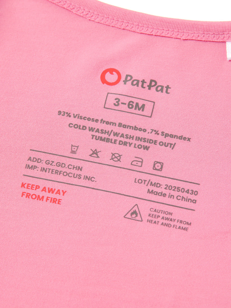 Lot de 3 grenouillères en bambou pour bébé garçon/fille, imprimées de couleurs unies et arc-en-ciel, avec fermeture éclair à double sens, antidérapantes, à manches longues et pieds roses