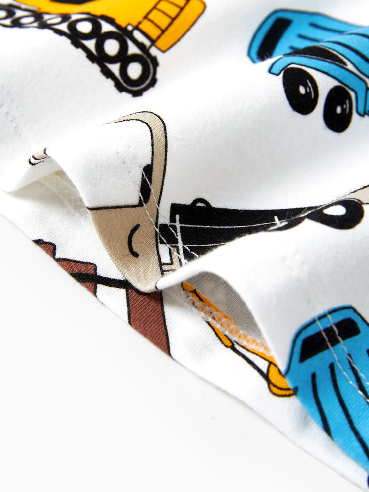 Pyjama 4 pièces en coton biologique pour tout-petits/enfants, pyjama 4 en 1 coupe ajustée pour filles/garçons, jaune