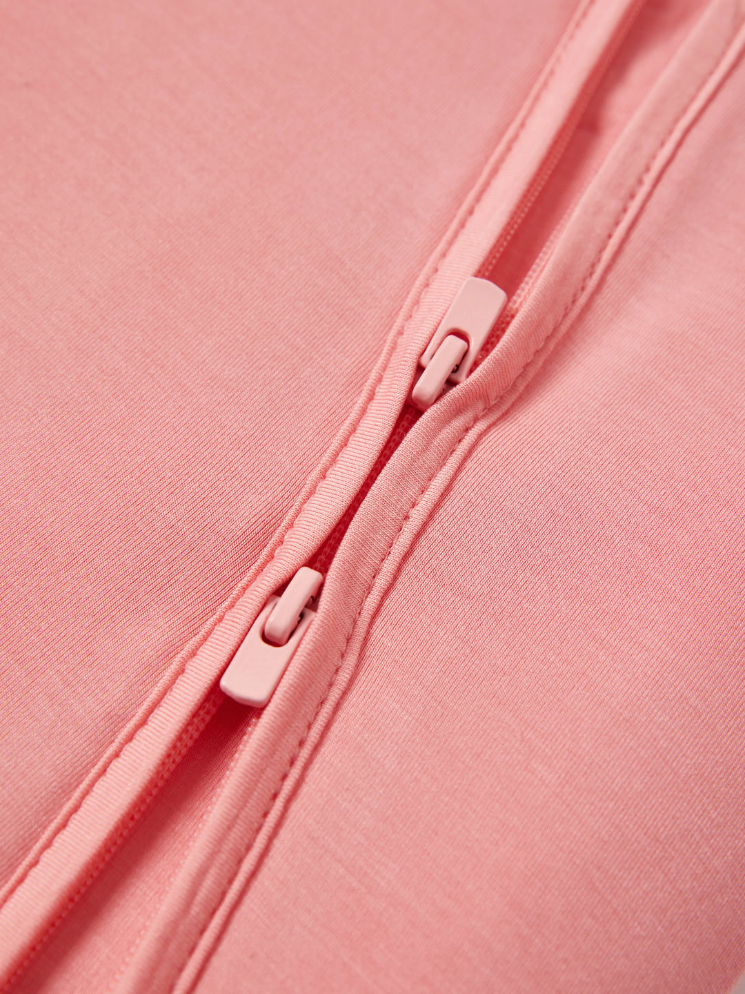 Bamboo Baby Boy / Girl Childlike Animal Pattern 2-way Zipper Footie Orange red