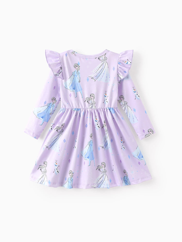 Disney Frozen Toddler Girl Elsa Flutter-sleeve Dress Light Purple