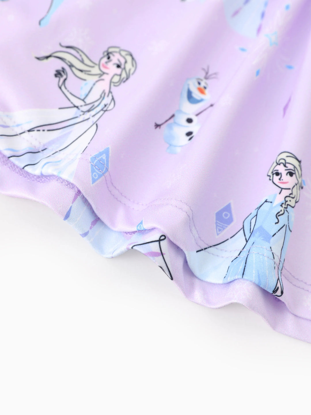Robe Elsa à manches papillon pour petite fille Disney La Reine des Neiges, violet clair