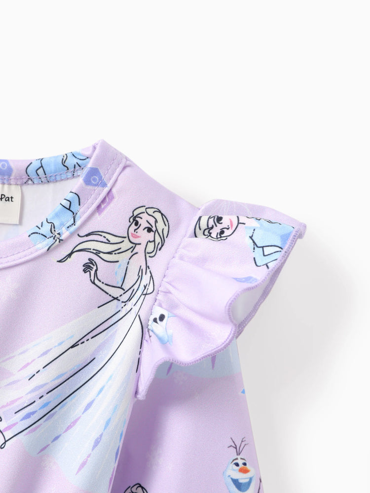 Disney Frozen Toddler Girl Elsa Flutter-sleeve Dress Light Purple