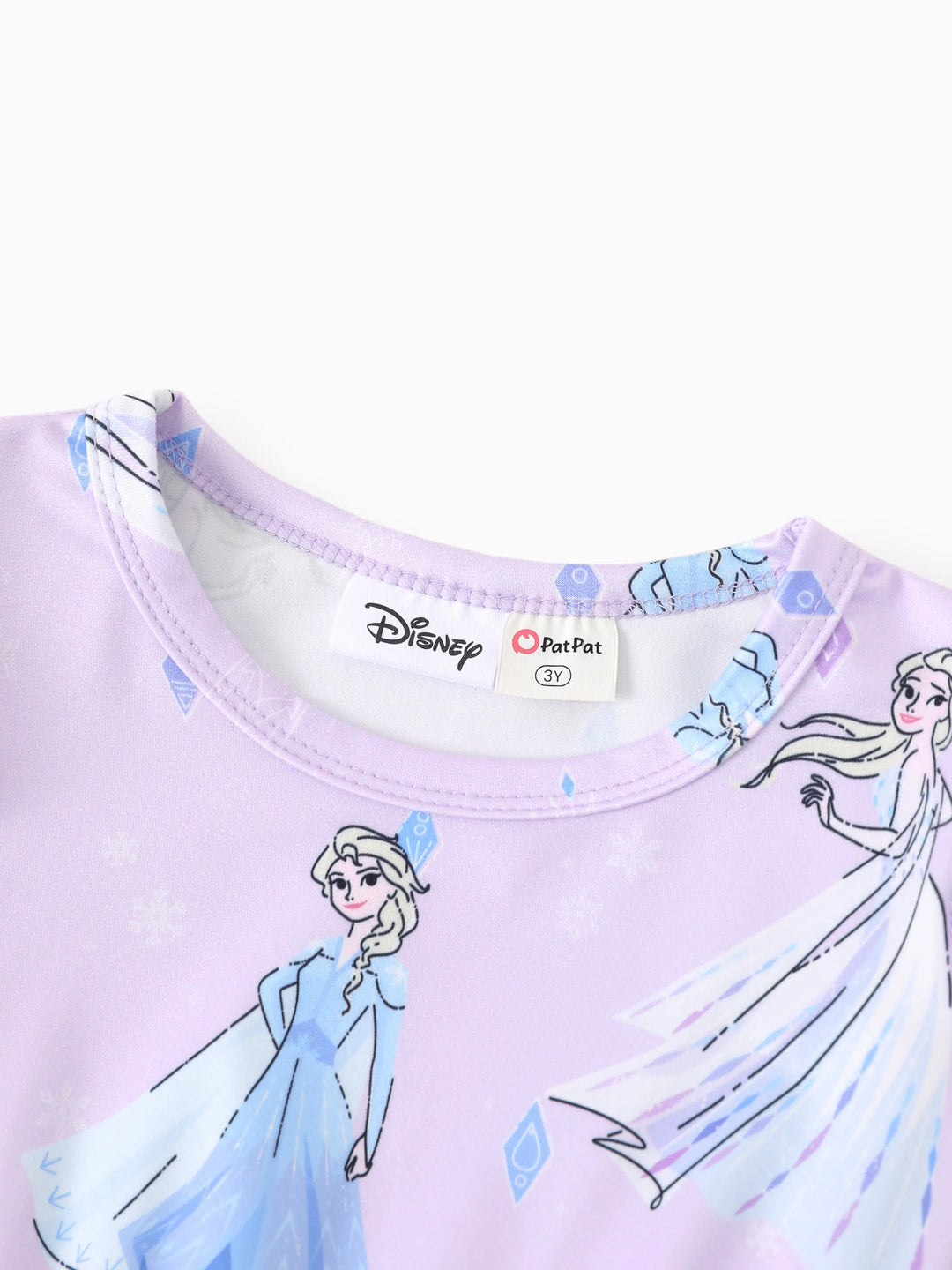 Robe Elsa à manches papillon pour petite fille Disney La Reine des Neiges, violet clair