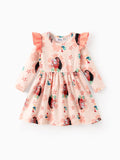 Disney Princess Toddler Girl Moana Flutter Sleeves Dress incarnadinepink
