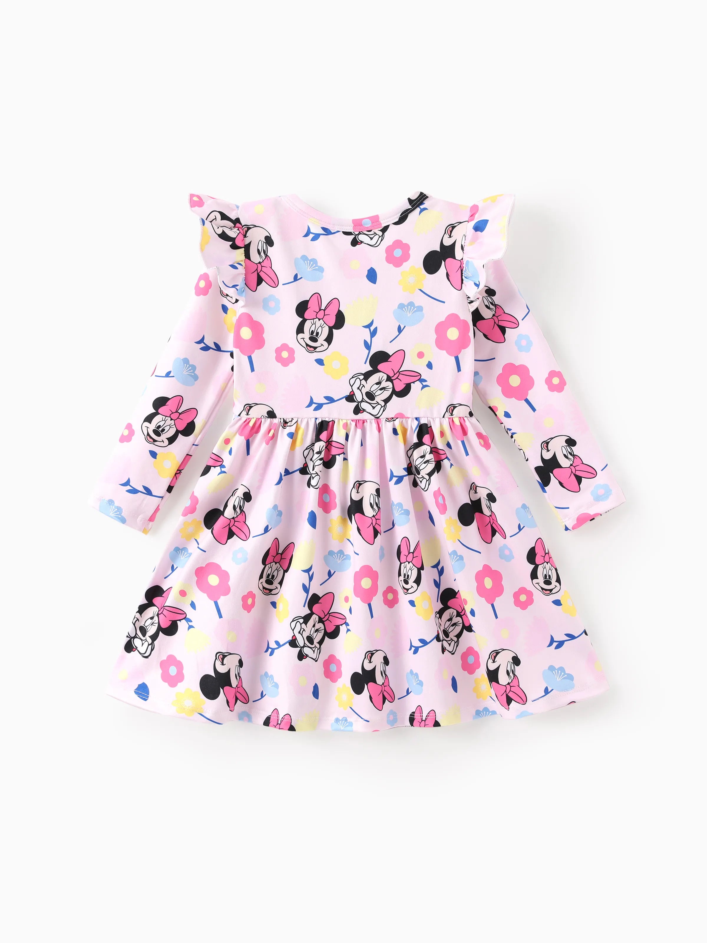 Disney Mickey and Friends Toddler Girl Minnie Mouse Ruffle Dress Pink, Pink / 4-5 Years Disney Mickey and Friends Toddler Girl Minnie Mouse Ruffle Dress Pink, Pink / 4-5 Years
