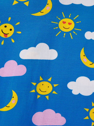 Grenouillère bleue à pieds antidérapants, imprimée abeilles et motif bambou, lot de 2, en bambou, bleu uni