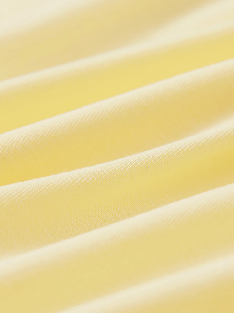 Bamboo Baby Boy/Girl 2-Pack Long Sleeve Romper 2-Way Zip Anti Slip Footie. Yellow