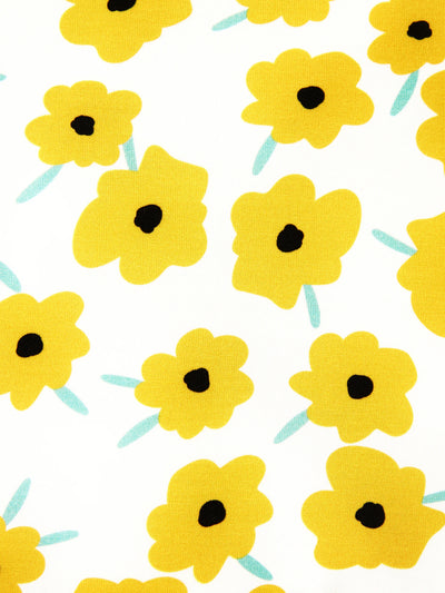 Bamboo Baby Boy/Girl Animal Printed 2-Way Zipper Anti Slip Long-sleeve Footie with/without Hairband Yellow