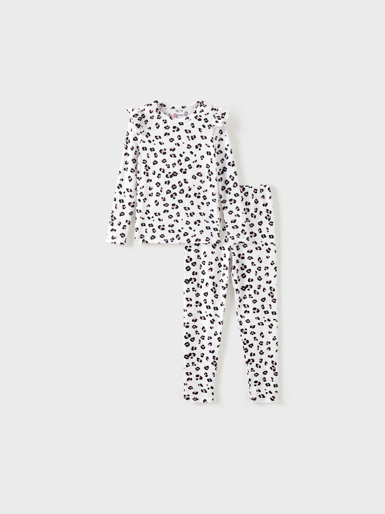 Toddler / Kids Halloween Pajamas With Childlike Print (1-Piece Snug-Fitting ) Apricot