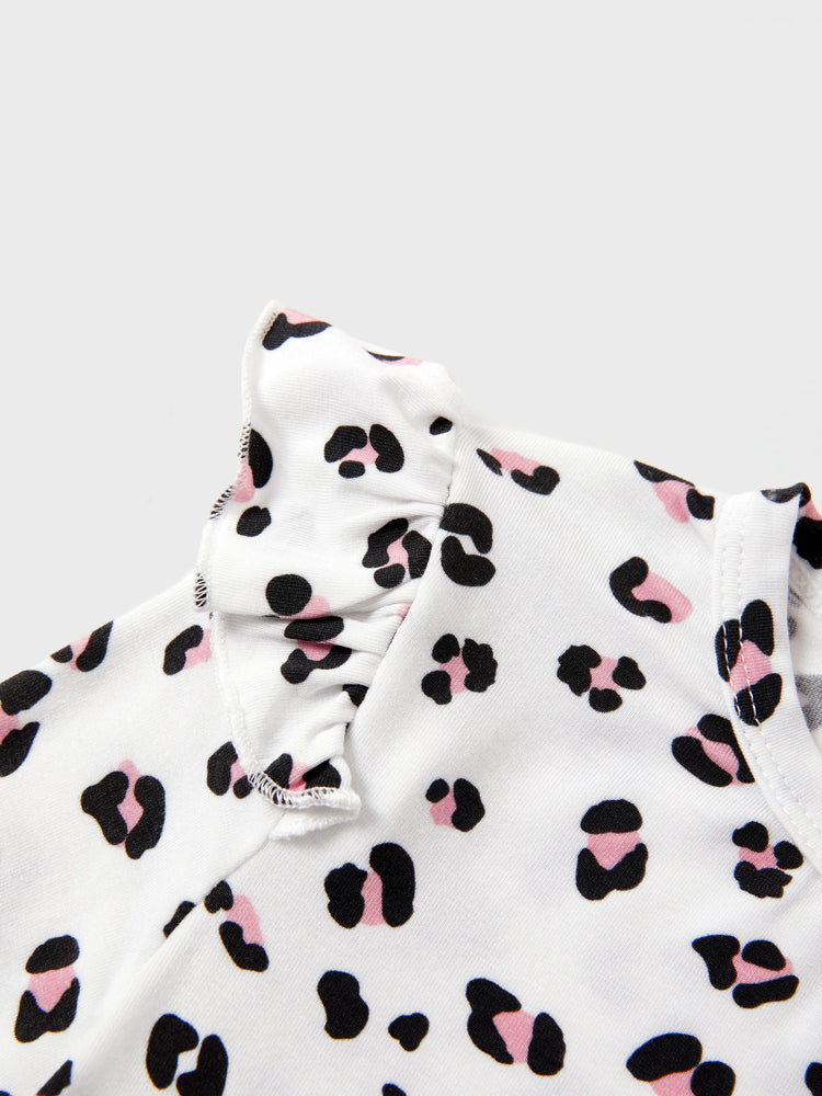 Toddler / Kids Halloween Pajamas With Childlike Print (1-Piece Snug-Fitting ) Apricot