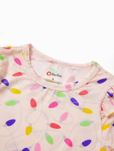 Kleinkind / Kinder Halloween Pyjama mit kindlichem Print (1-teilig eng anliegend) Mehrfarbig