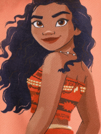 Disney Princess Toddler Girl Moana Hooded Jacket Orange red